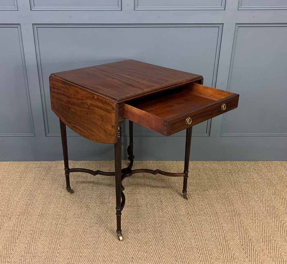 Flame Mahogany Pembroke Flap Table View III
