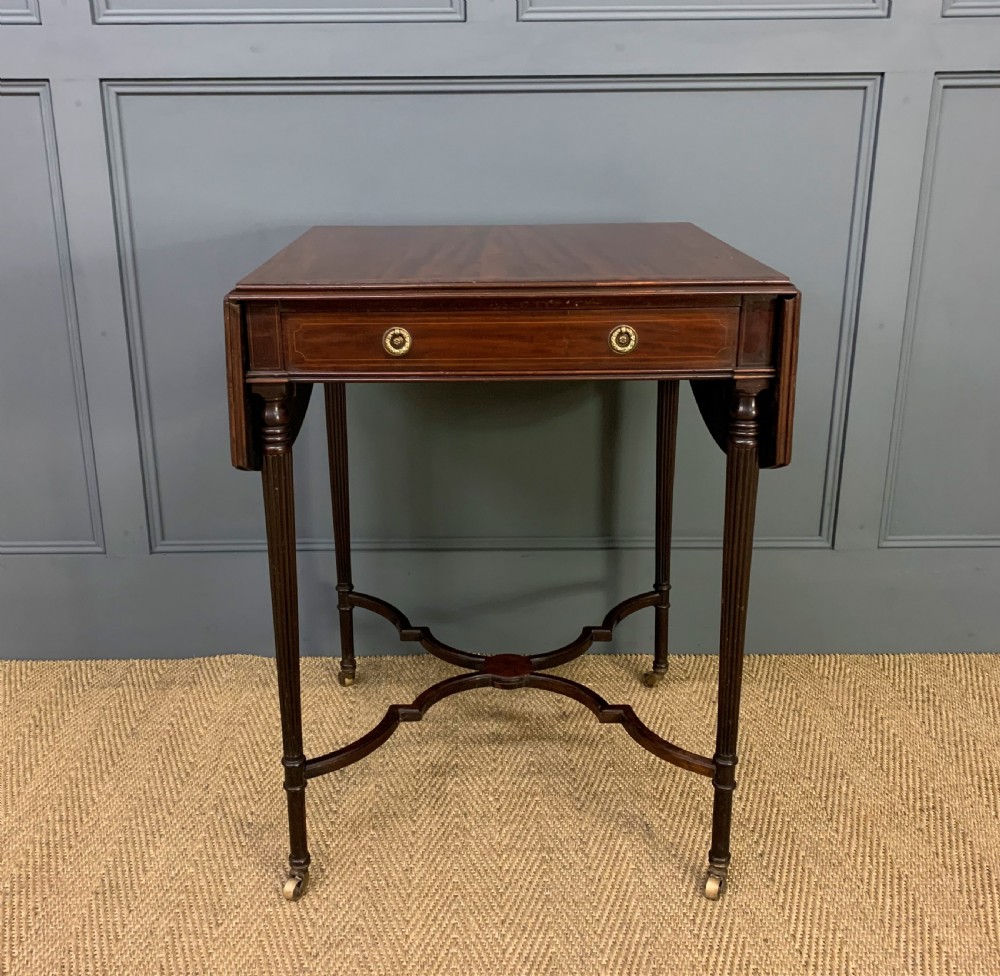 Flame Mahogany Pembroke Flap Table View VI