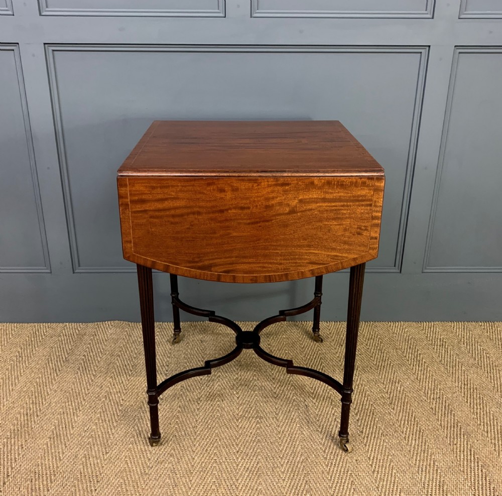 Flame Mahogany Pembroke Flap Table View XII