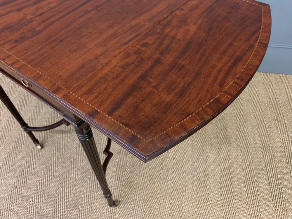Flame Mahogany Pembroke Flap Table View XVI