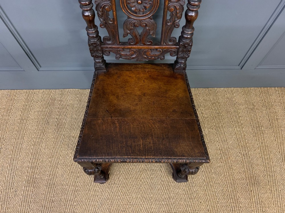 Pair of 19th Century Carved Oak Chairs View VIII