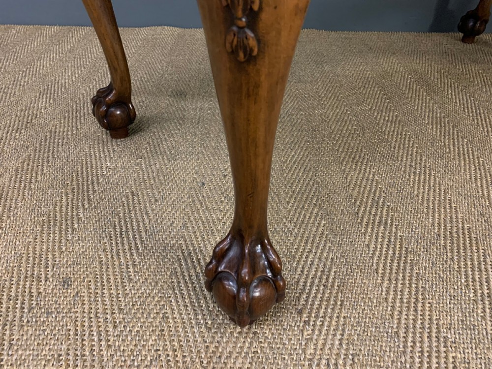 Serpentine Fronted Burr Walnut Writing Desk View XII