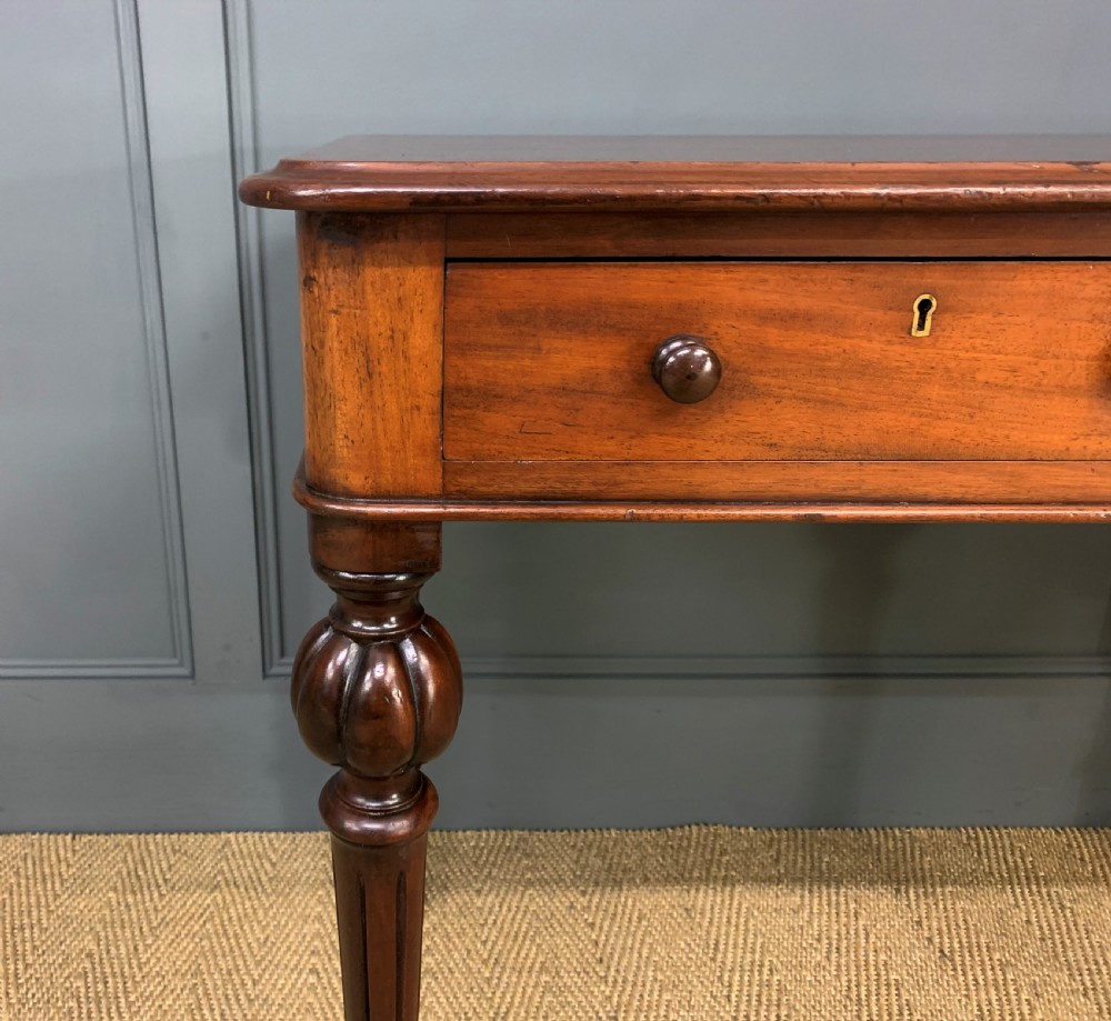 Victorian Mahogany 2 Drawer Side Table View VII