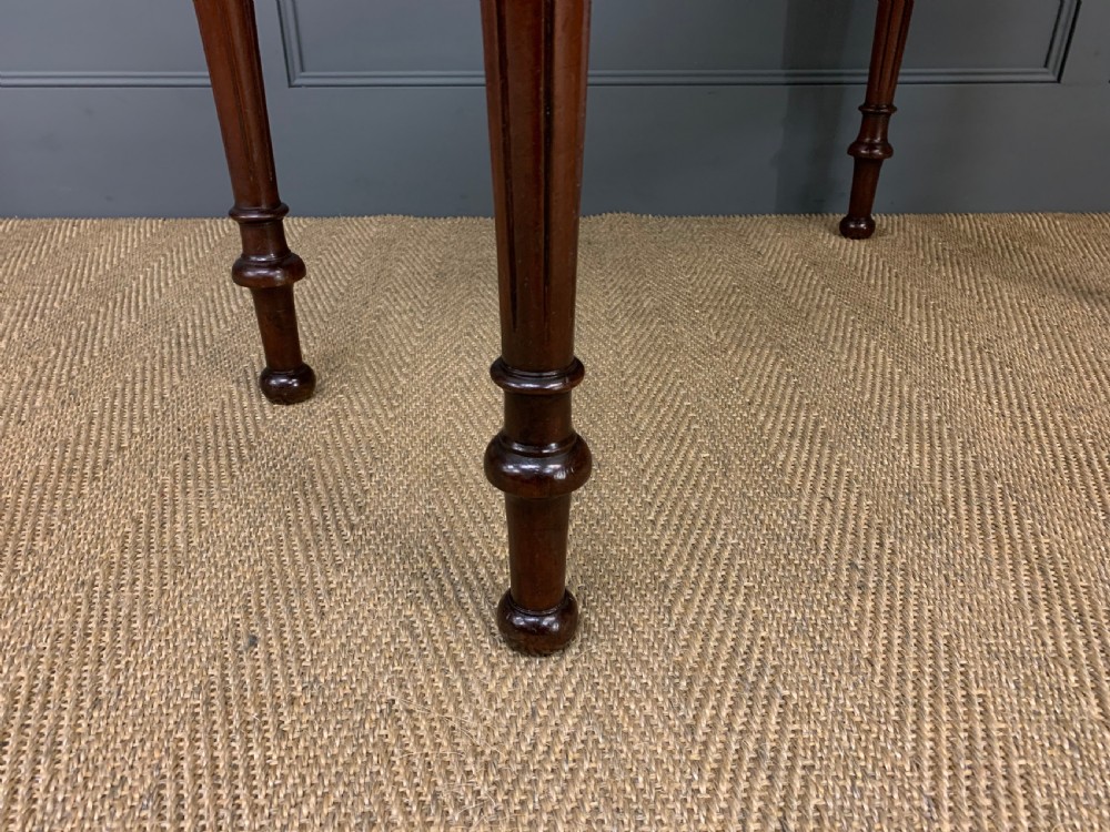 Victorian Mahogany 2 Drawer Side Table View XI