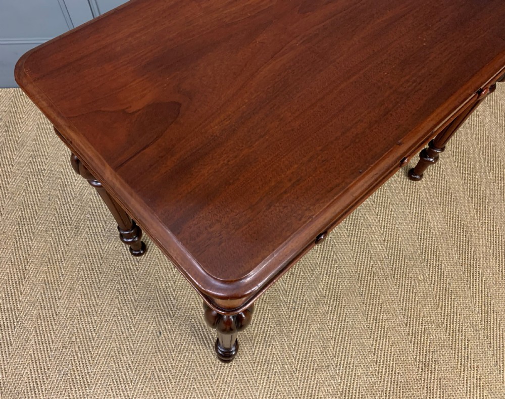 Victorian Mahogany 2 Drawer Side Table View XIV