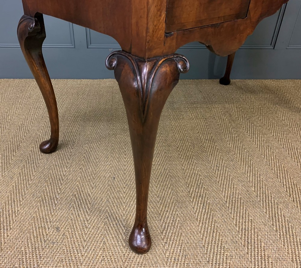 Queen Anne Style Burr Walnut Table View VII