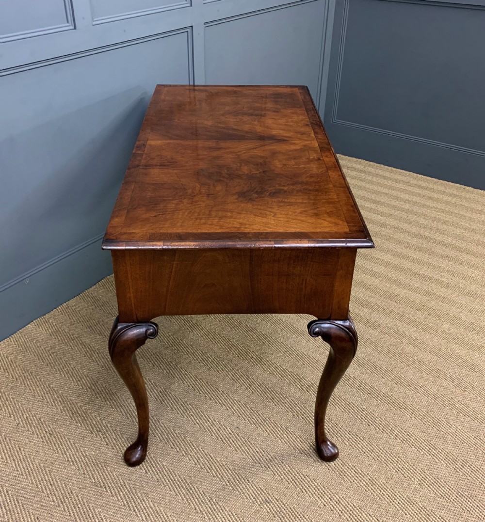 Queen Anne Style Burr Walnut Table View VIII