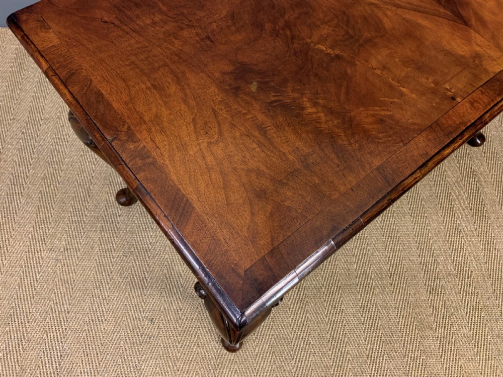 Queen Anne Style Burr Walnut Table View IX
