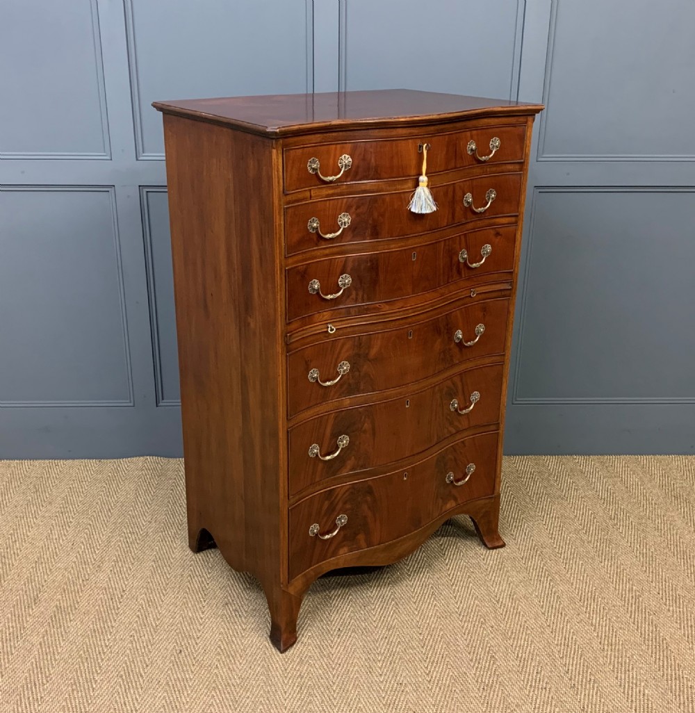 Waring and Gillow Tall Flame Mahogany Chest