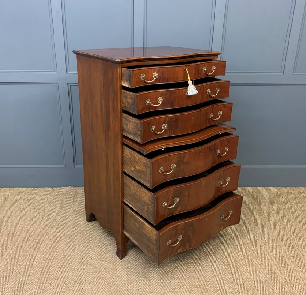 Waring and Gillow Tall Flame Mahogany Chest View II