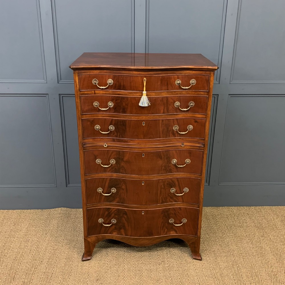 Waring and Gillow Tall Flame Mahogany Chest View III