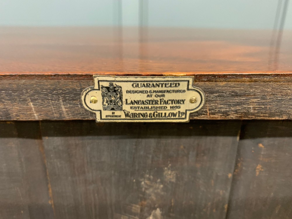 Waring and Gillow Tall Flame Mahogany Chest View V