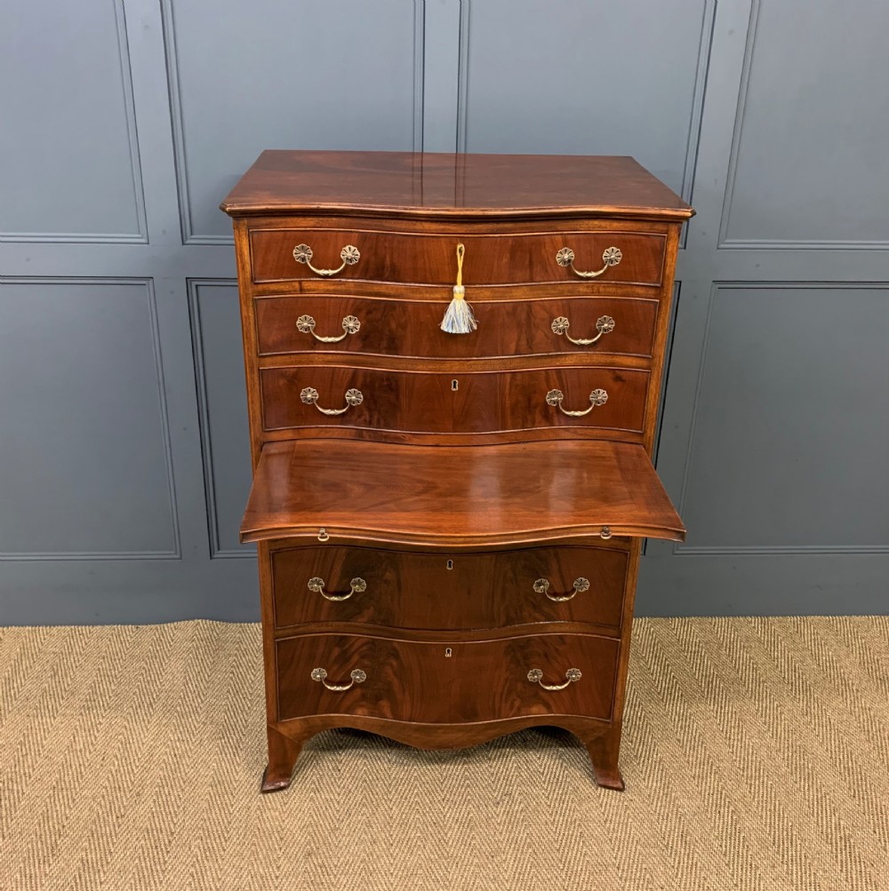 Waring and Gillow Tall Flame Mahogany Chest View XIV