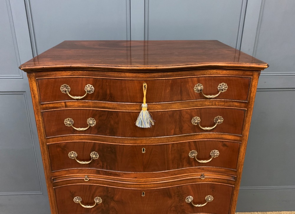 Waring and Gillow Tall Flame Mahogany Chest View XV