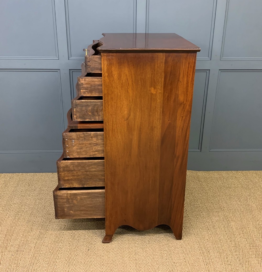 Waring and Gillow Tall Flame Mahogany Chest View XVI