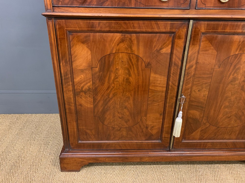 Edwardian Inlaid Mahogany Bookcase View XII