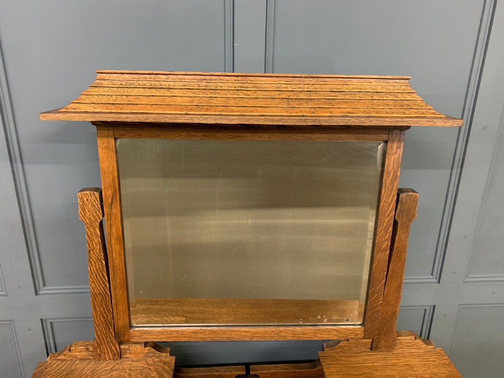 Art Nouveau Oak Dressing Chest View VII