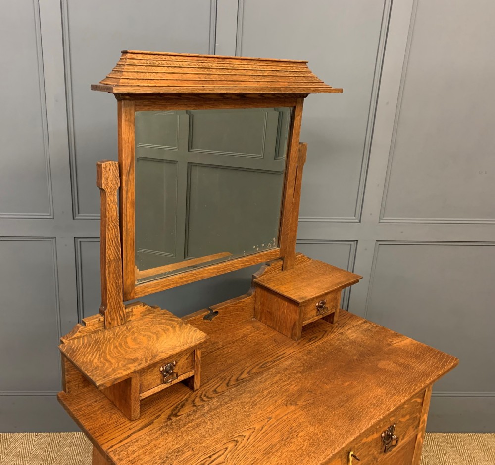 Art Nouveau Oak Dressing Chest View XIII