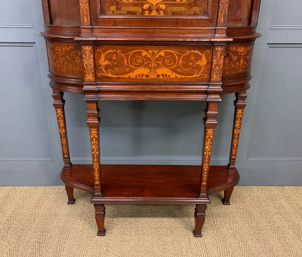 Art Nouveau Marquetry Inlaid Cabinet View VI