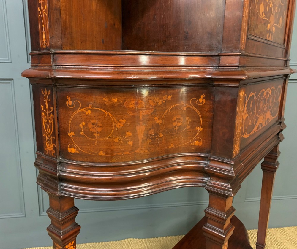 Art Nouveau Marquetry Inlaid Cabinet View XIII