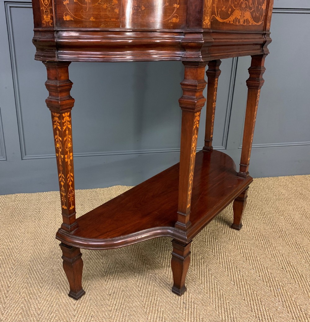 Art Nouveau Marquetry Inlaid Cabinet View XIV