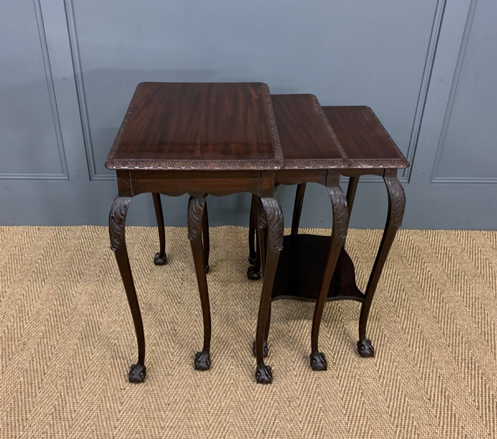 Nest of 3 Mahogany Tables View IV
