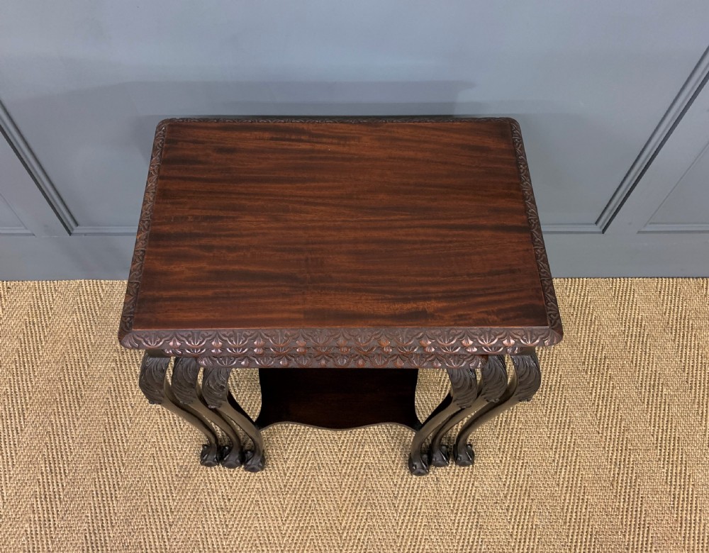 Nest of 3 Mahogany Tables View VI