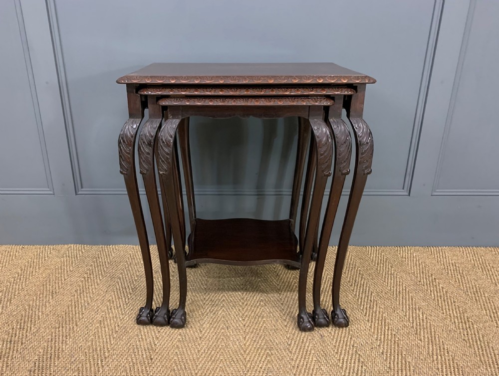 Nest of 3 Mahogany Tables View VII