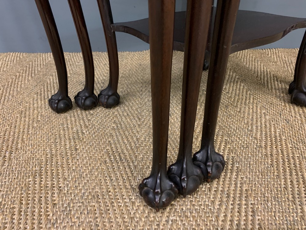Nest of 3 Mahogany Tables View XI
