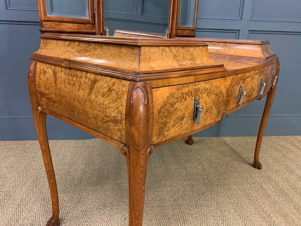 Burr Walnut Dressing Table View V
