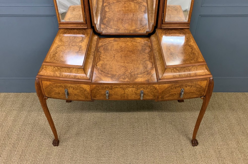 Burr Walnut Dressing Table View VIII