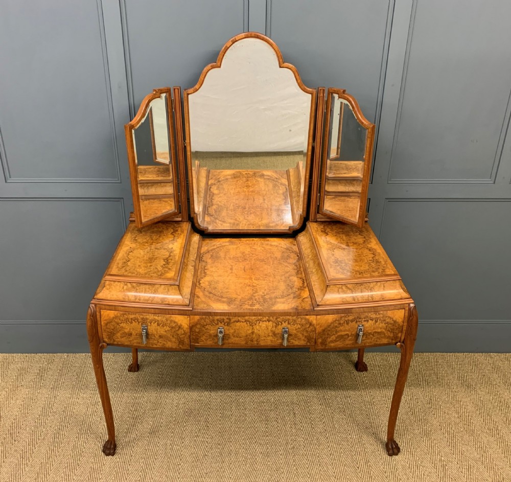 Burr Walnut Dressing Table View IX