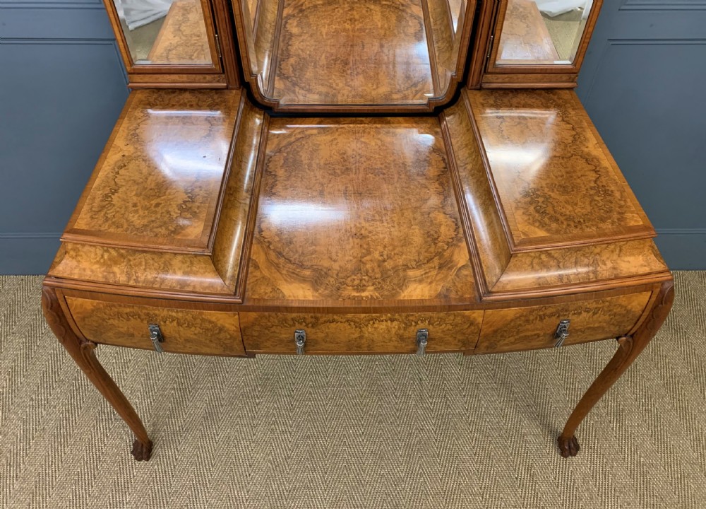 Burr Walnut Dressing Table View XII