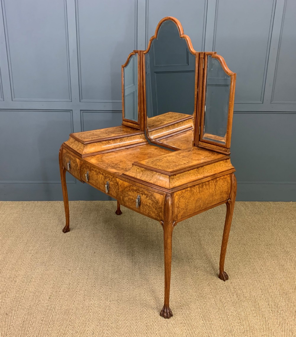 Burr Walnut Dressing Table View XIX