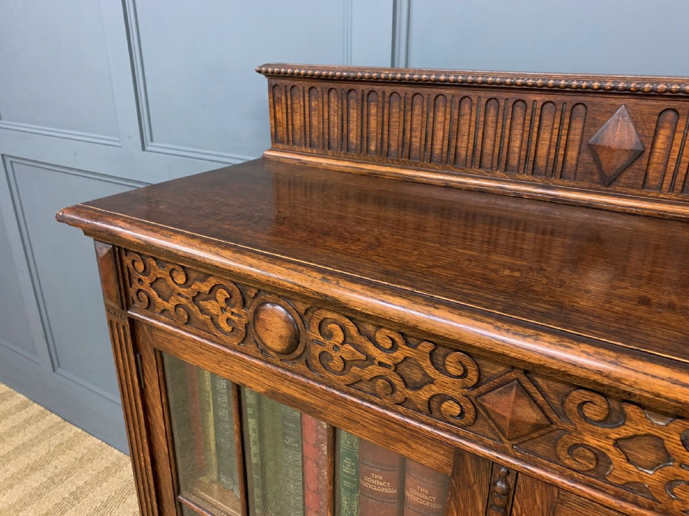 Waring and Gillow Oak Bookcase View X