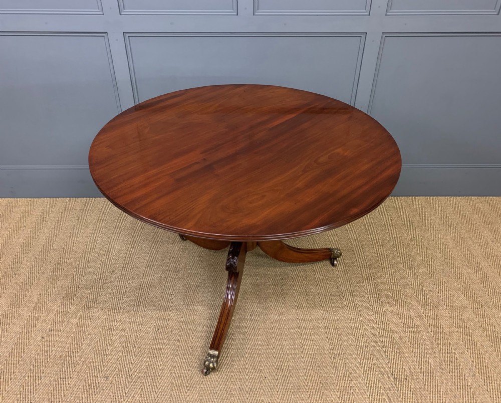 Georgian Mahogany Tripod Supper Table View VI