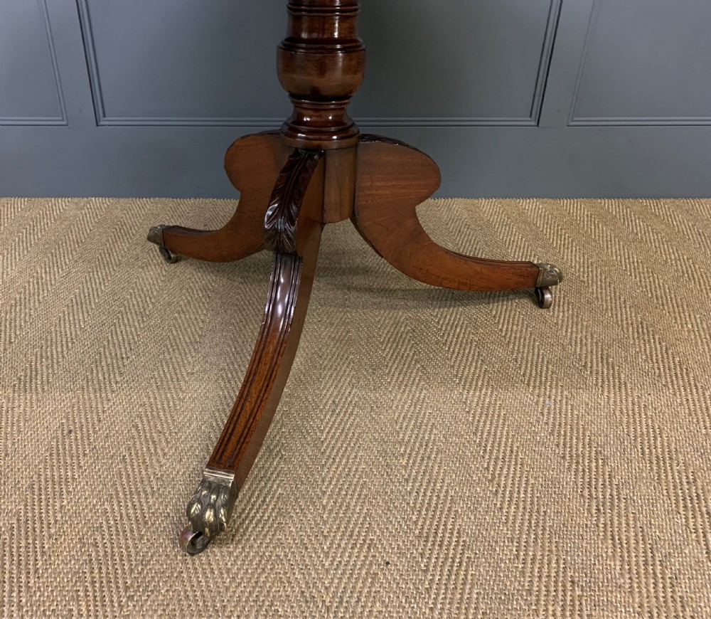Georgian Mahogany Tripod Supper Table View IX