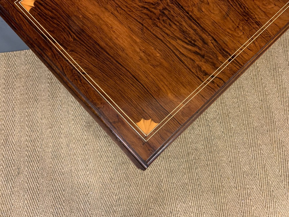 Inlaid Rosewood Flap Table by Jas Shoolbred and Co. View XIII