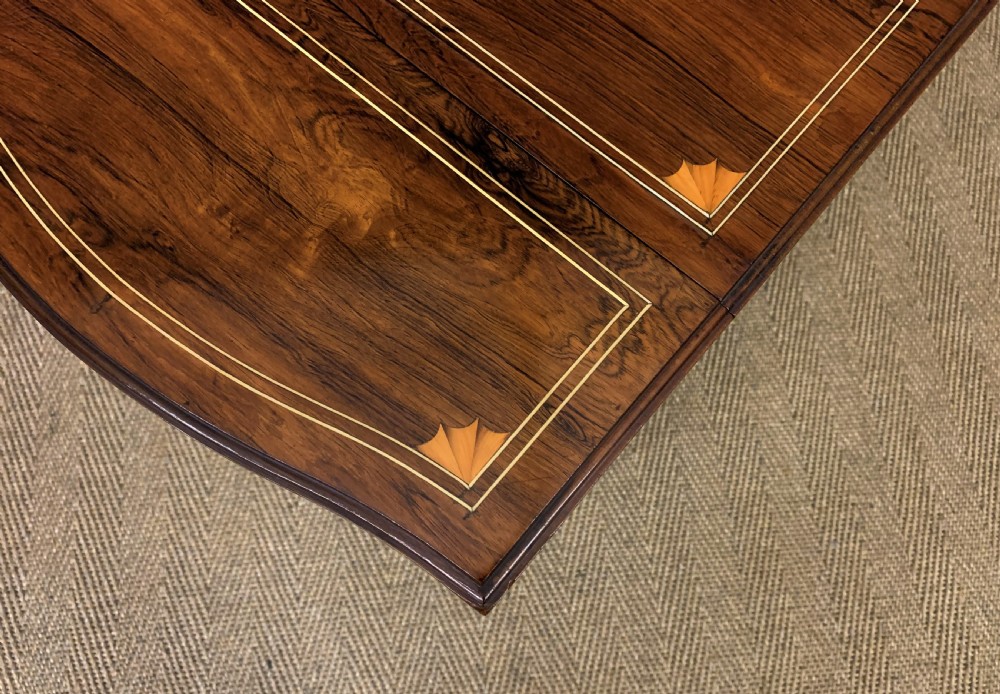 Inlaid Rosewood Flap Table by Jas Shoolbred and Co. View XVII
