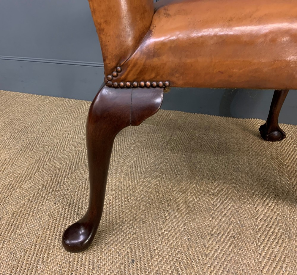 Leather Upholstered Gainsborough Armchair View XI