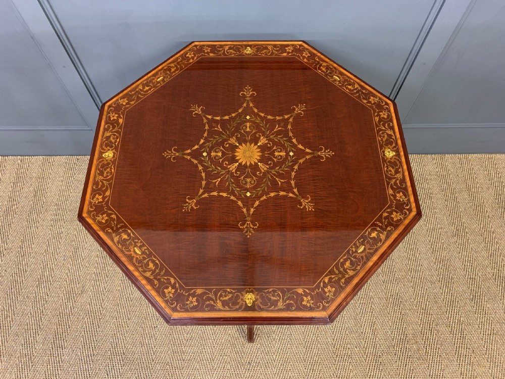 Edwards and Roberts Inlaid Mahogany Centre Table View III