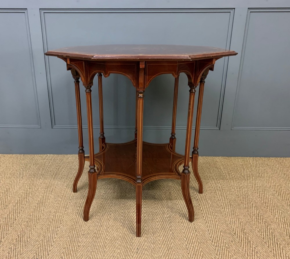 Edwards and Roberts Inlaid Mahogany Centre Table View IX