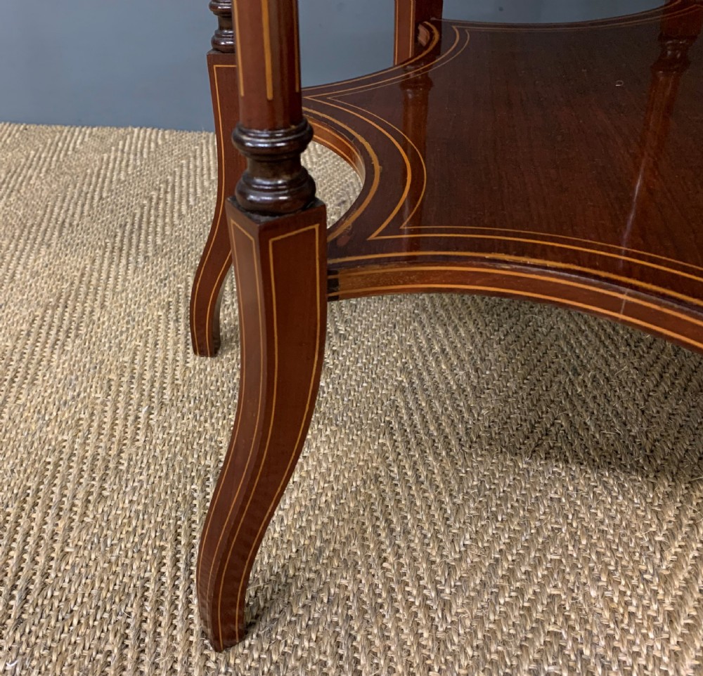 Edwards and Roberts Inlaid Mahogany Centre Table View X