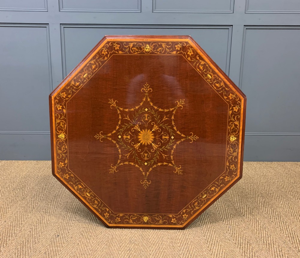 Edwards and Roberts Inlaid Mahogany Centre Table View XI