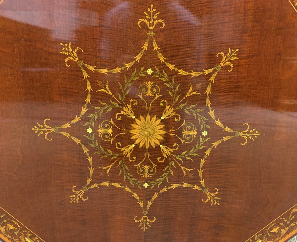 Edwards and Roberts Inlaid Mahogany Centre Table View XIII