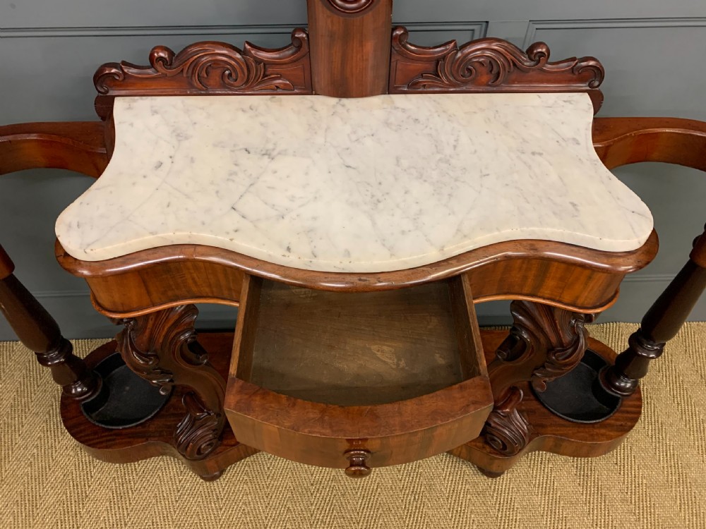 Substantial Victorian Mahogany Hall Stand View II