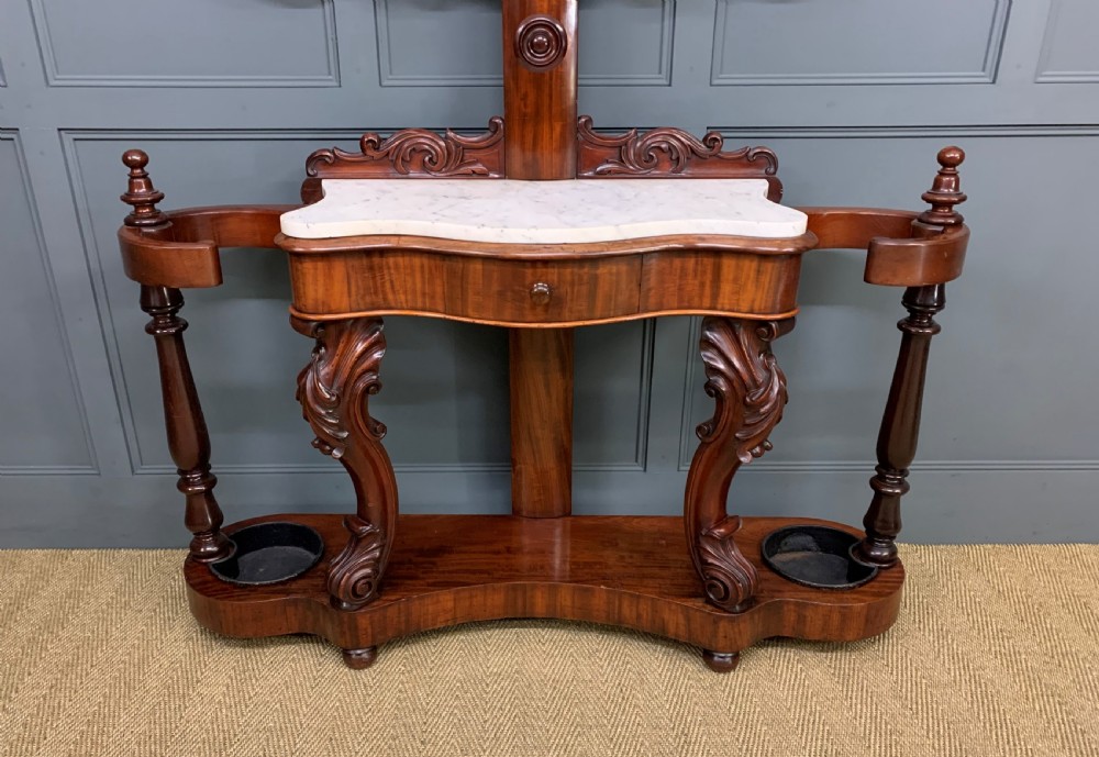Substantial Victorian Mahogany Hall Stand View IX