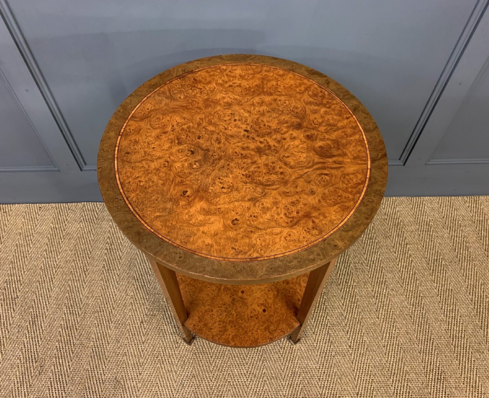 Burr Yew Wood Occasional Table View II