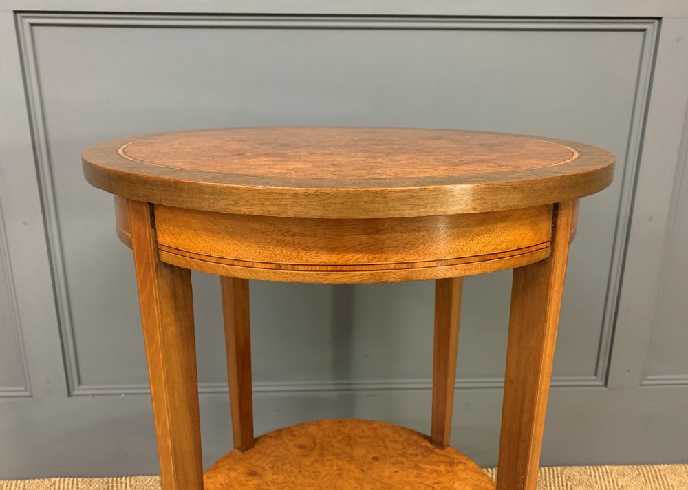 Burr Yew Wood Occasional Table View III