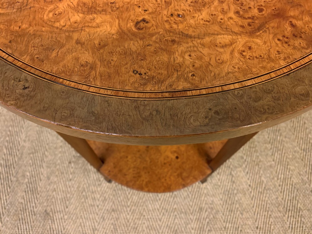 Burr Yew Wood Occasional Table View VI
